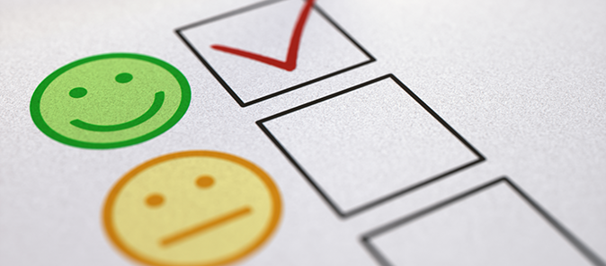 Stock image of survey checkboxes